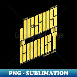 Jesus Christ - God Man - Gold with flowing blood pattern - Trendy Sublimation Digital Download - Fashionable and Fearless