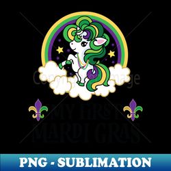 My 1st Mardi Gras unicorn - PNG Transparent Digital Download File for Sublimation - Stunning Sublimation Graphics