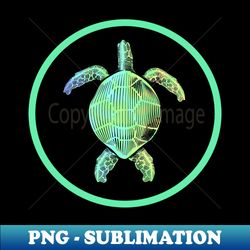 SEA Turtle Love Green - PNG Transparent Digital Download File for Sublimation - Capture Imagination with Every Detail