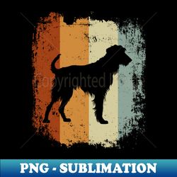 Retro Style Vintage Design Irish Wolfhound Dog - Instant PNG Sublimation Download - Perfect for Creative Projects