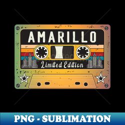 Vintage Amarillo City - Elegant Sublimation PNG Download - Unlock Vibrant Sublimation Designs