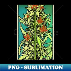 vintage cannabis dreams 17 - special edition sublimation png file - unlock vibrant sublimation designs