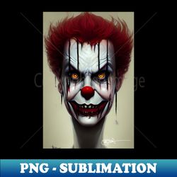 Evil Clown 30 - Aesthetic Sublimation Digital File - Revolutionize Your Designs