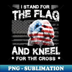 Shih Tzu Dog Stand For The Flag Kneel For Fallen - PNG Transparent Digital Download File for Sublimation - Add a Festive Touch to Every Day