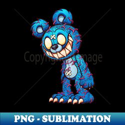 Scary Teddy - Stylish Sublimation Digital Download - Vibrant and Eye-Catching Typography