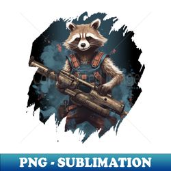 rocket raccoon - Decorative Sublimation PNG File - Perfect for Sublimation Art
