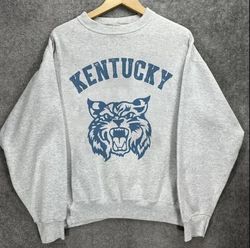 Vintage Kentucky Wildcats Retro Logo Sweatshirt, Kentucky Mascot Shirt