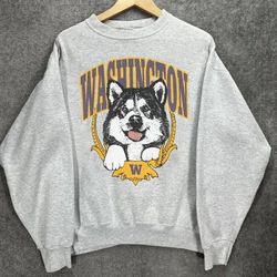 Vintage University Of Washington Huskies Sweatshirt Washington Huskies Shirt tee
