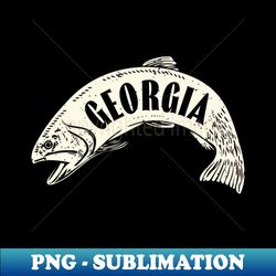 Georgia Fish Wordmark Tan - Elegant Sublimation PNG Download - Enhance Your Apparel with Stunning Detail
