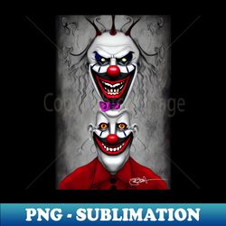 Evil Clown 25 - Vintage Sublimation PNG Download - Perfect for Sublimation Mastery