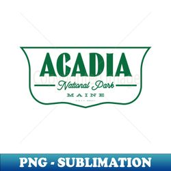 Acadia National Park Shield - Green - Professional Sublimation Digital Download - Capture Imagination with Every Detail