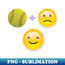Softball Happy - Aesthetic Sublimation Digital File - Revolutionize Your Designs