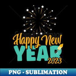 Happy New Year 2023 Gift - Retro PNG Sublimation Digital Download - Capture Imagination with Every Detail
