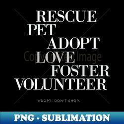 Animal Rescue - Premium PNG Sublimation File - Perfect for Creative Projects
