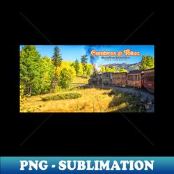 Cumbres and Toltec Narrow Gauge Railroad Route - PNG Sublimation Digital Download - Add a Festive Touch to Every Day