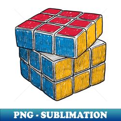 Rubiks Cube - Premium Sublimation Digital Download - Enhance Your Apparel with Stunning Detail