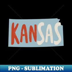 State of Kansas - Modern Sublimation PNG File - Perfect for Creative Projects