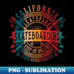 Retro Lake Cunningham Skatepark - Elegant Sublimation PNG Download - Capture Imagination with Every Detail