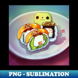 Kawaii Anime Sushi - Artistic Sublimation Digital File - Spice Up Your Sublimation Projects