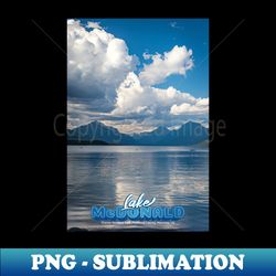 Lake McDonald - Instant Sublimation Digital Download - Capture Imagination with Every Detail