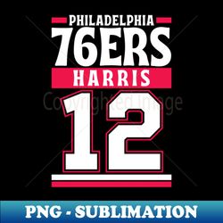 Philadelphia 76ers Harris 12 Limited Edition - PNG Sublimation Digital Download - Unleash Your Creativity