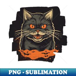Scary CAT - PNG Transparent Sublimation File - Perfect for Sublimation Art
