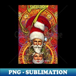 Psychedelic Sixties Yuletide Vibes 29 - Premium Sublimation Digital Download - Revolutionize Your Designs