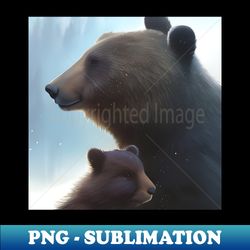 mama bear and baby bear - sublimation-ready png file - perfect for sublimation mastery