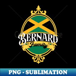 Bernard Family - Jamaica Flag - Modern Sublimation PNG File - Revolutionize Your Designs