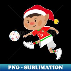 wales football christmas elf football world cup soccer - elegant sublimation png download - vibrant and eye-catching typography