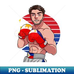 philippines boxer filipino flag boxing lover - signature sublimation png file - instantly transform your sublimation projects