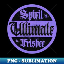 Ultimate Frisbee Purple Spirit - PNG Transparent Sublimation File - Add a Festive Touch to Every Day