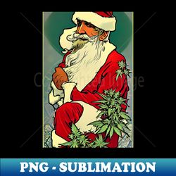 cannabis christmas vibes 29 - retro png sublimation digital download - bold & eye-catching