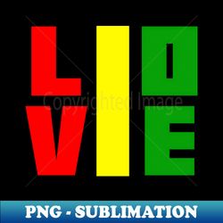 1 Love - PNG Transparent Sublimation Design - Create with Confidence