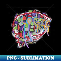 Logic Brain - PNG Transparent Sublimation File - Unlock Vibrant Sublimation Designs