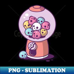 gumball machine - retro png sublimation digital download - vibrant and eye-catching typography