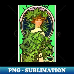 vintage cannabis beauty 7 - png transparent sublimation file - stunning sublimation graphics