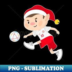 poland football christmas elf football world cup soccer t-shirt - premium png sublimation file - add a festive touch to every day