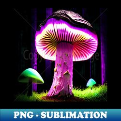 Shrooms Blacklight Poster Art 8 - Instant Sublimation Digital Download - Perfect for Sublimation Mastery