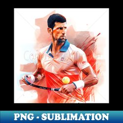 Novak Djokovic - art 11 - Creative Sublimation PNG Download - Bring Your Designs to Life
