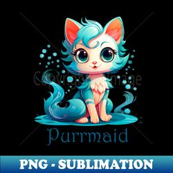 Purrmaid - PNG Sublimation Digital Download - Unlock Vibrant Sublimation Designs