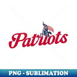 Patriots Football Retro v2 - PNG Transparent Sublimation Design - Unlock Vibrant Sublimation Designs
