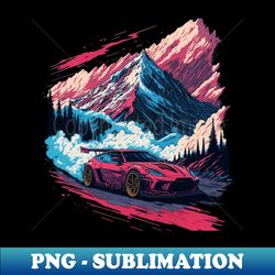 Car racing in the mountains - Premium Sublimation Digital Download - Defying the Norms