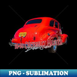 1940 Chevrolet Master Deluxe Sedan - Retro PNG Sublimation Digital Download - Capture Imagination with Every Detail