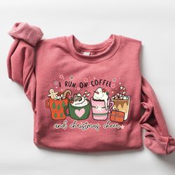 Cute Christmas Coffee Sweatshirt, Womens Christmas Sweatshirt, Coffee Lover Christmas Gift, Holiday Sweater, Holiday Shi