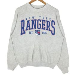 Vintage New York Rangers Sweatshirt, Vintage NHL Rangers Hockey Unisex Shirt