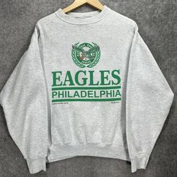Vintage 90s Philadelphia Eagles Sweatshirt, Mens Womens football Shirt