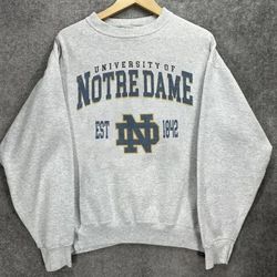 University of Notre Dame Vintage style Sweatshirt, Notre Dame University Shirt