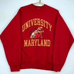 Vintage 90s University Of Maryland Terrapins Maryland Athletics Sweatshirt