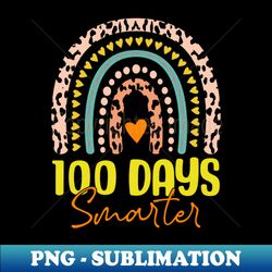 100 days Smarter  100 days of school - PNG Transparent Sublimation File - Instantly Transform Your Sublimation Projects